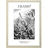 FRAMO35 40x90 Cornice (Bianco Lucido) in MDF Fatta a Mano con lastra di Vetro Artificiale antiriflesso a Prova di Rottura e Robusta Parete Posteriore in MDF, Larghezza Cornice: 35 mm