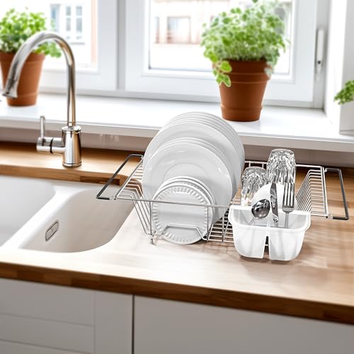 Simple Houseware CO-21B-H Large Over Sink Counter Top Dish Drainer Drying Rack thumb #4