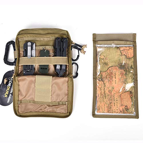 Reebow Gear Tactical Admin Pouch Edc Molle Military Bag Organizer Tan #TOP5