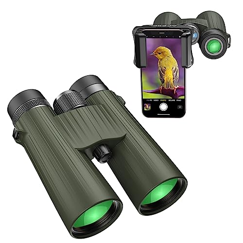 APEXEL Jumelles 12X50 avec Adaptateur de Téléphone Portable,Jumelles Adultes Puissante...
