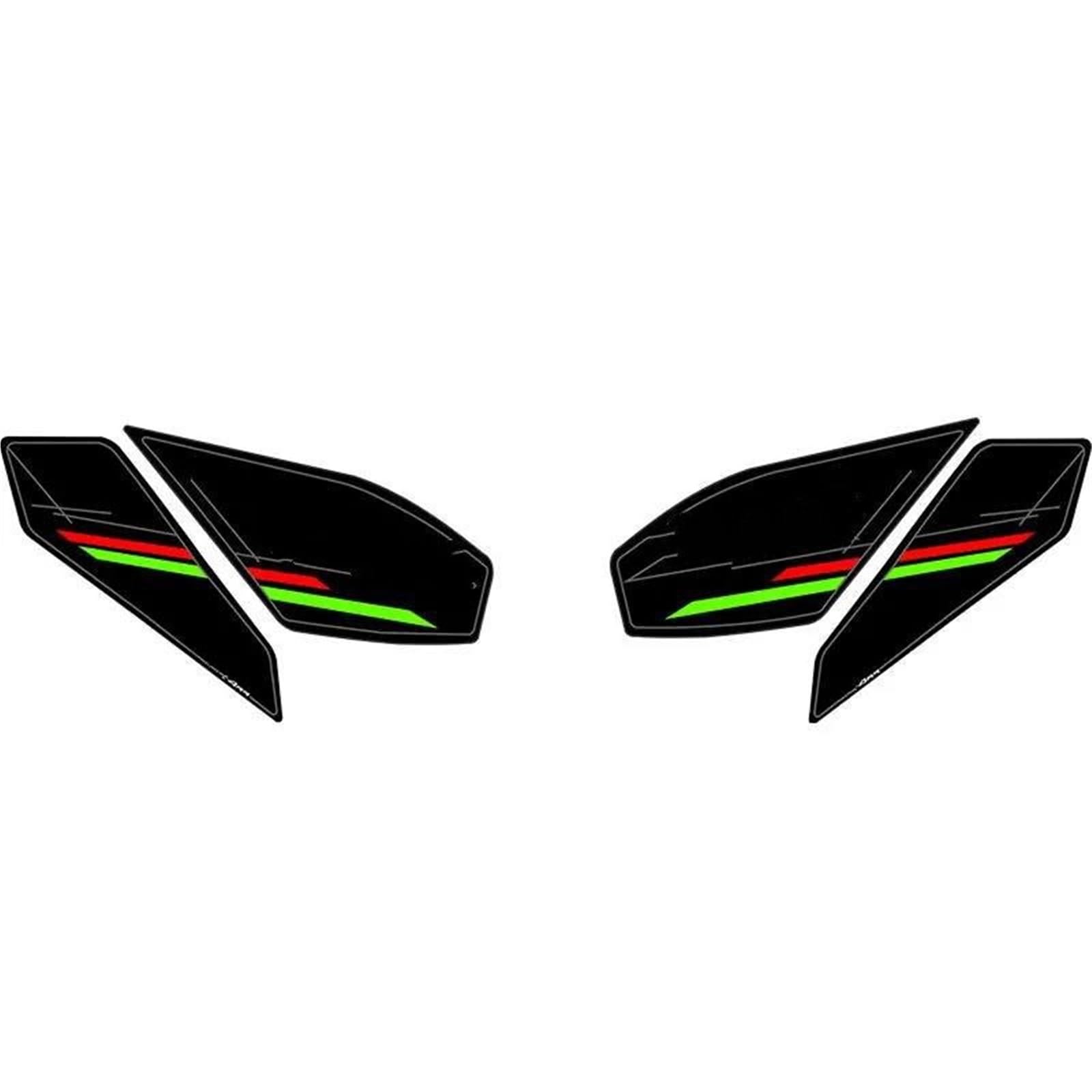 for Kawasaki for ZX4R for ZX4RR Motorcycle Body Fairing Sticker Tank Pads Gas Grip Traction Protector Fishbone Tank Pad(Color14)