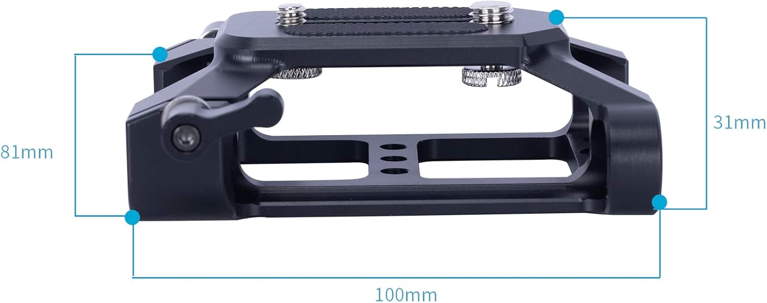 NICEYRIG Light-Weight LWS Baseplate with 15mm Rod Rail Clamp Applicable for DSLR Mirrorless Camera Video Rig, Follow Focus, Matte Box, Lens Support - 533 - Image 5