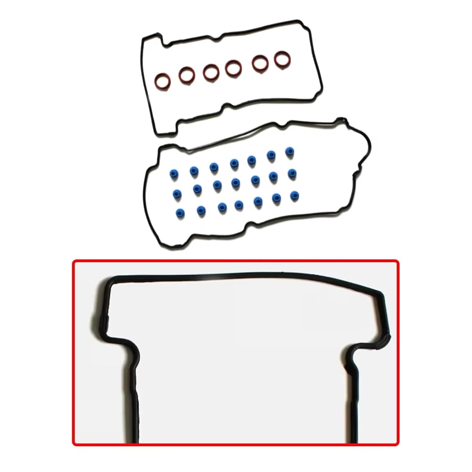 Car Engine Valve Seals for Escape 3.0L 2001-2004 for Taurus 3.0L 2002 2003 Car Engine Valve Chamber Cover Gasket Seal YF1Z6584BA VS50551R VS50408 YL8Z6584AA