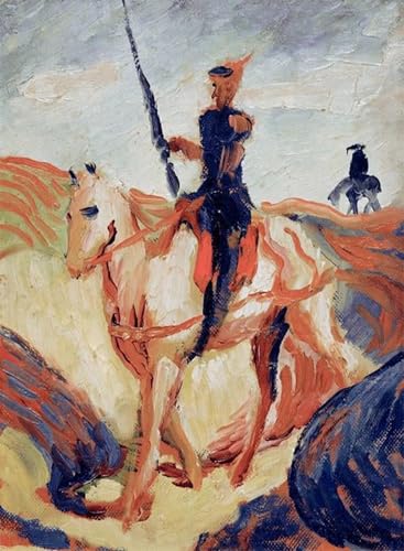 Art Mural Don Quichotte de August Macke pour Décoration Maison et Bureau 60x90