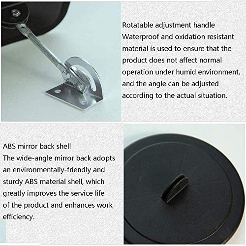 Miroir grand angle acrylique incassable orientable de coin 30cm - 5