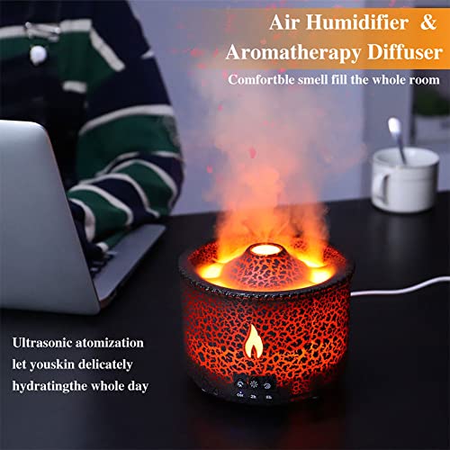 Diffusore di oli essenziali per aromaterapia con luce LED, 2 modalità di spruzzo e timer intelligente, umidificatore perfetto per casa, ufficio, camera da letto