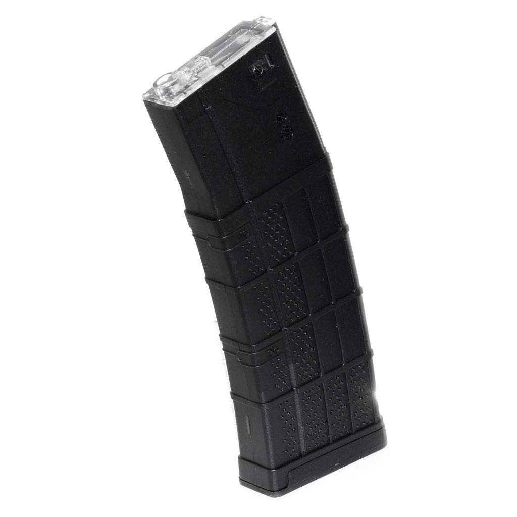 Airsoft Parts CYMA 140rd Long Type Plastic Waffle Mag Mid-Cap Magazine for CYMA, APS, D-Boys, JG, Golden Eagle, E&C, G&P, ICS, Classic Army, Tokyo Marui M4 M16 Series AEG Black