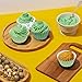 Whaline 600Pcs Greenery Mini Cupcake Liners Eucalyptus Olive Leaf Cupcake Wrappers Sage Green Wedding Baking Cups for Baby Shower Bridal Shower Wedding Birthday Party Supply