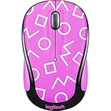 Logitech Party Collection M325c Wireless Optical Mouse, Geo Purple