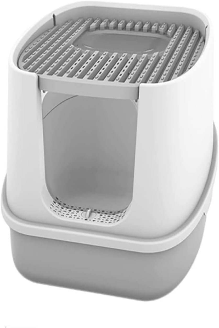 Litter Box Cat Tray with Lid Fully Enclosed High Capacity Litter Box Anti-Splashing, Easy Clean Pet Accessories cat Litter Tray