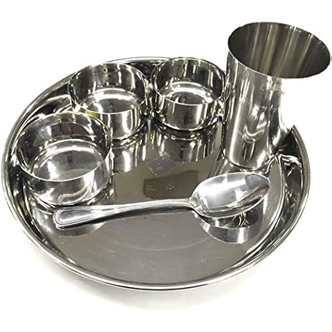 OSNICA Stainless Steel Dinner Set (6 Pieces) Cover
