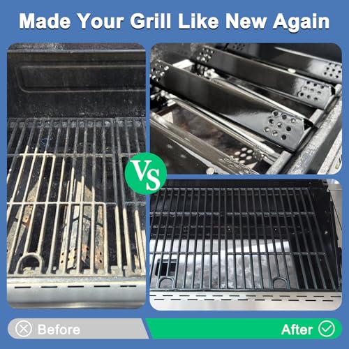 Image of Replacement Parts for Nexgrill 720-0925P 720-0925 4 Burner Gas Grill, Replacement for Nexgrill 720-0925P Flame Tamer & Burners & Igniter & Grate
