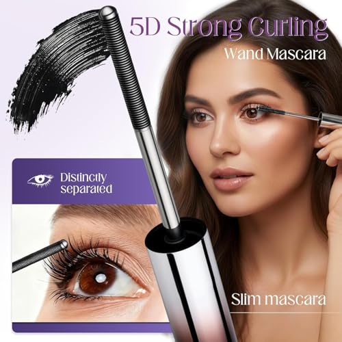 Image of 3D Curling Eyelash Mascara | Lash Extension Safe Makeup Long Lasting Waterproof Iron Mascara For Thickening Softer Fuller Lashes