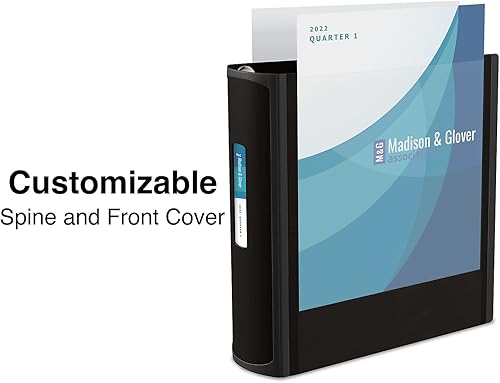 Miniatura 3 de Staples Better View carpeta con 3 anillos en forma de D de 3 pulgadas, Negro