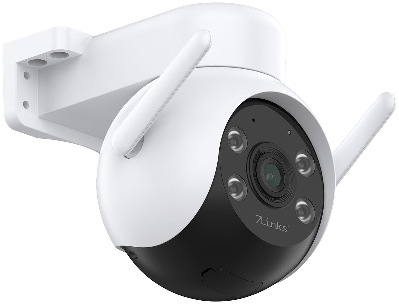 7links WLAN Cam: 2er-Set WLAN-Pan-Tilt-Outdoor-Kameras mit 2K, Nachtsicht, IP65 (Outdoor Kamera, Überwachungskamera Akku, Akku)