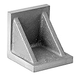 90° Spann- Aufspannwinkel A: 100 x B: 100 x C: 100 mm - Aufspannwinkel aus Grauguss - 2 Versteifungsrippen - Außenseiten sauber bearbeitet - Für Spannzwecke bei mechanischer Bearbeitung von Werkstücken Kontroll- und Anreißarbeiten - Gewicht 2,5 Kg - Rechtwinkligkeit 0.01 / auf 100 mm - Art.: 38-AWG-100