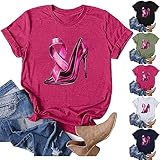 Design Unique: Adopte un design unique avec un cœur et un ruban rose imprimés à l'avant; symbolisant le mois d'octobre pour la lutte contre le cancer du sein; représentant le courage et la résistance face au cancer du sein.