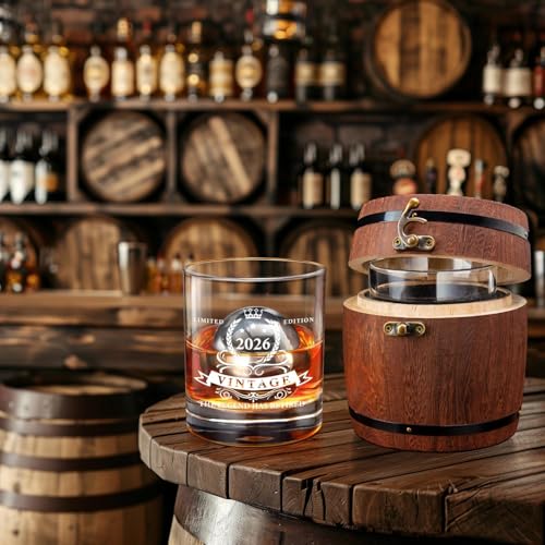 LIGHTEN LIFE Retirement Gifts for Men 2026,The Legend Has Retired 2026 Whiskey Glass Set in Barrel Box,Funny Retirement Whiskey Glass,Happy Retired Gifts for Men by LIGHTEN LIFE - Image 5