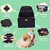SWIHELP-Small-Dog-Car-Seat-Puppy-Pet-Car-Booster-Seats-for-Back-and-Front-Seat-with-Whole-Sturdy-PVC-FramePet-Car-Seat-for-Under-14-lb Pet Car Booster Seats