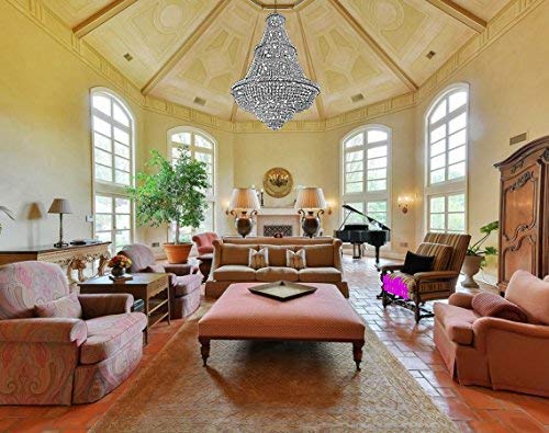 French Empire Crystal Chandelier Lighting 6Ft Tall! - Perfect For An Entryway Or Foyer! #TOP2