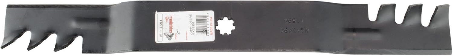 Rotary Copperhead Mulching Mower Blades Fit John Deere Models D100 LA100 Replaces OEM GX22151 GY20850 For 42 Inch Deck (pack of 2)