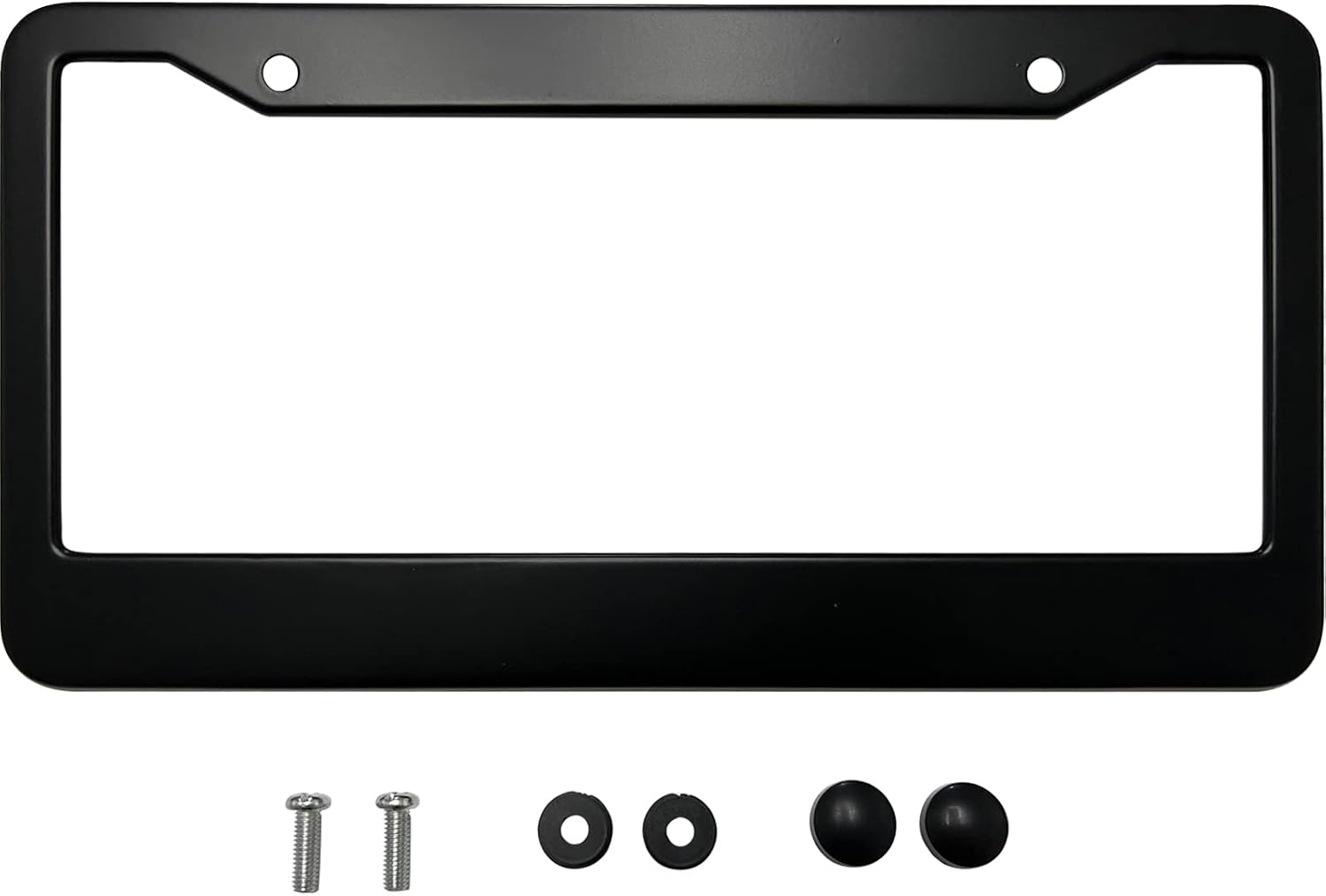 Only The Best Dads Get Promoted to Papa License Plate Frame for Women/Men, Matte Black Stainless Steel Car Tag Frame, 6"x12" 2 Holes & Screws Fits Standard US/CA