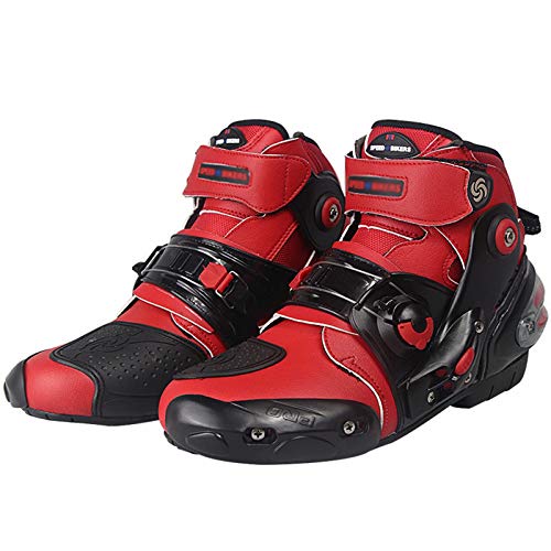 Jryⓡ Motorbike Boots - Motorcycle Shoes Racing Stylist Ankle Boot Motorcycle Off Road Touring Shoes Waterproof Armoured For Mens Boys Bikers #TOP5