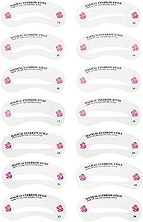 24種類 眉毛テンプレート24枚セット 太眉対応 24パターン 眉毛を気分で使い分け 眉用ステンシル