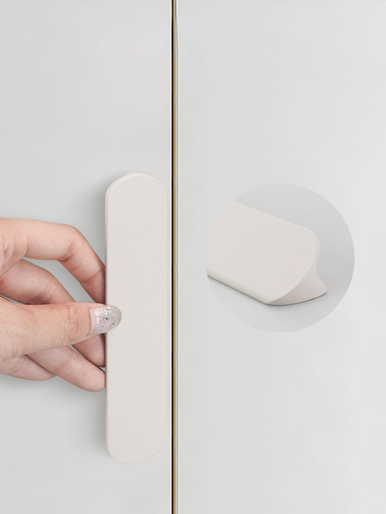 2 Piezas Tiradores para Muebles,Manijas de Puertas,Manillas de barra de Aluminio,Pomos para Armarios de la Cocina,Cómodas,Puertas y Cajones,con Ttornillos (Longitud 500mm,Marrone)