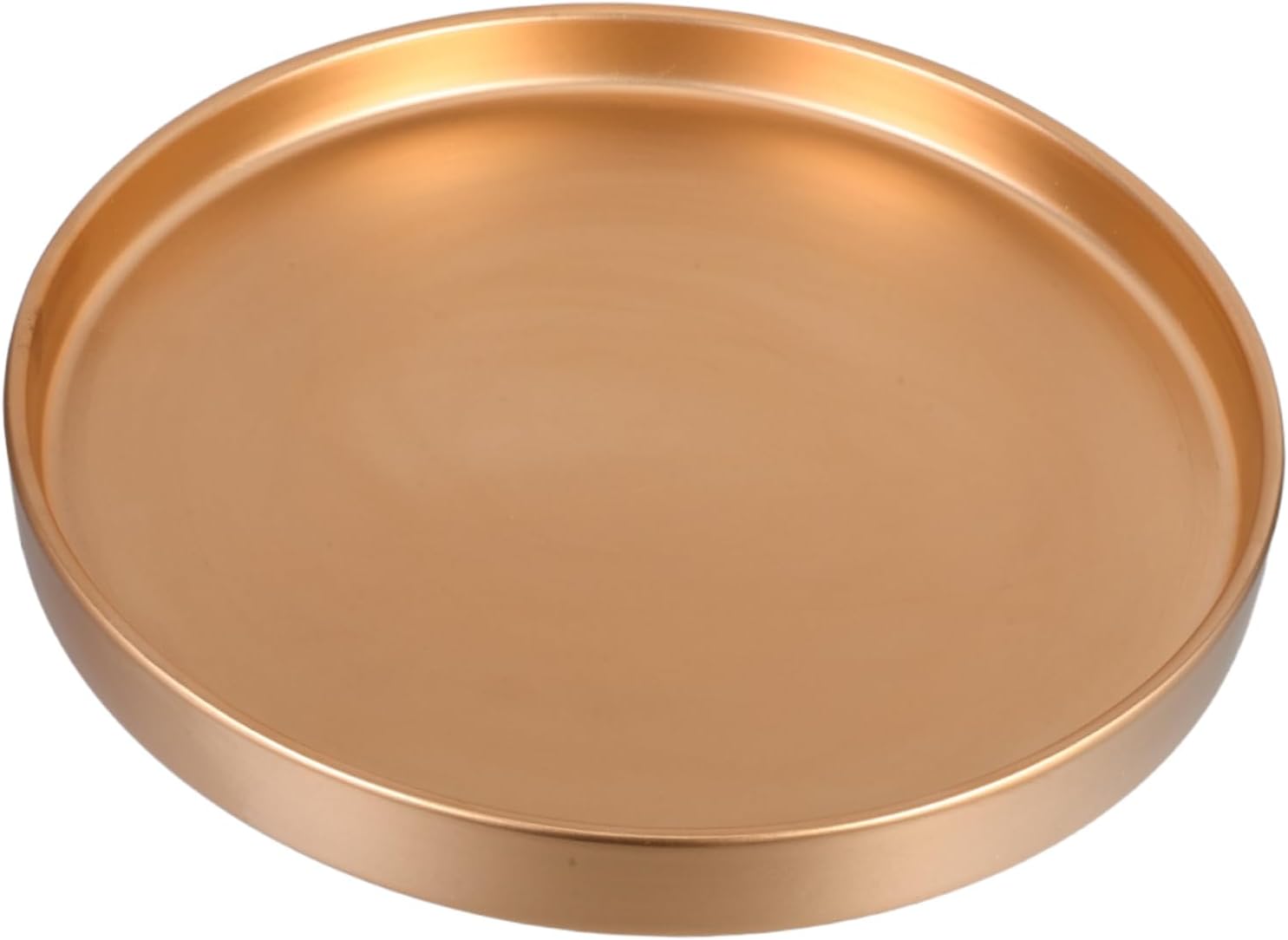 Ceramic Plant Saucer Round Tray Gold Drainage Plate for Flower Pots Decor and Water Collection