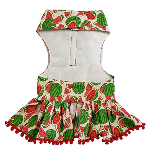 Vestido Maria Adna para Cães Melancia Tamanho G