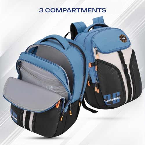 Image of Safari 43L Expandable Laptop Bag with Armor Base, Raincover, 3 Compartments, Compression Straps, Large Size Travel Bag, Ideal For 3-4 Days Staycations, Hiking, Office Bag