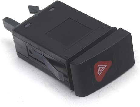 RuiWen VWLS011 Hazard Warning Switch Hazard Flasher Button Compatible with VW Beetle 1999 2000 2001 2002 2003 2004 2005 2006 2007 2008 2009 2010 OE# 1C0953235B