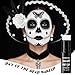 BOBISUKA White Face & Body Paint Stick Water-Based Washable Face Paint Makeup Stick for Halloween Clown, Joker, Skeleton, Zombie, Mime, Cosplay, SFX, Sports Eye Black & Costume Party