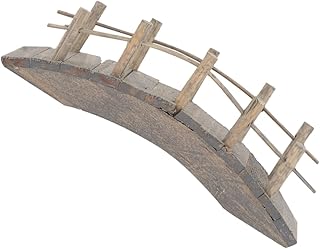 ibasenice Doll House Arch Bridge Tiny House Accessories Wooden Dollhouse Wood Trim Miniature Bridge Zen Garden Bridge Garden Bridges for Outdoors Miniature House Arch Bridge Bench Model Mini