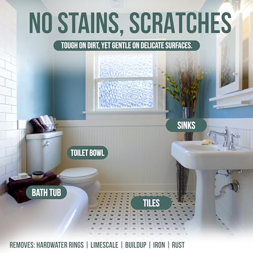 Powerstone Pumice Stone Toilet Bowl Cleaner with Handle (2-pack) - A Solution for Hard Water Stains on Toilets, Grills, Tiles, Grout & Pools - Image 4