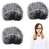 Antiviento De Micrófono 3 Piezas Micrófono Peludo Parabrisas Micrófono De Solapa Lavalier Micrófono Cubierta Micrófono Parabrisas Exterior Parabrisa Para Micrófono Reducción De Ruido (0.5cm)