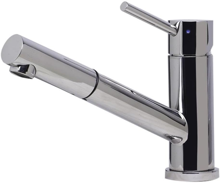 Alfi Brand AB2025-PSS Kitchen Faucet, Pull Out Single Hole Kitchen Faucet - Solid Polished Stainless Steel