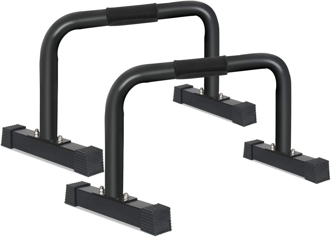 IDEER LIFE Push Up Stand XL Parallette Bars, Upper Body Push Up Bar with Extra Long Sweat-Resistant Handle Grip and Non-Slip Rubber Feet, Gym Parallettes Dip Bars for Handstand Muscle