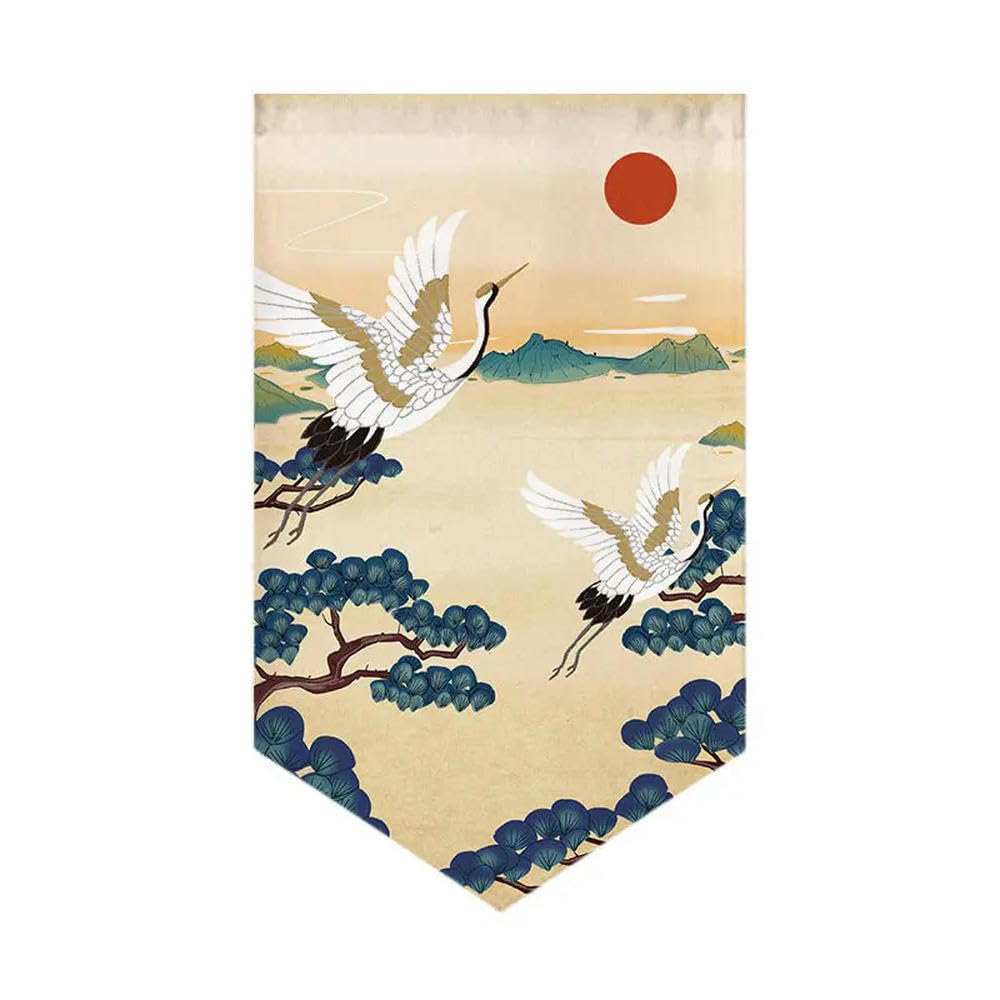 Rocila 17 1Pcs Japanese Style Short Door Curtain Kitchen Partition Living Room Pennant Sushi Shop Decor Restaurant Hanging Half Curtain