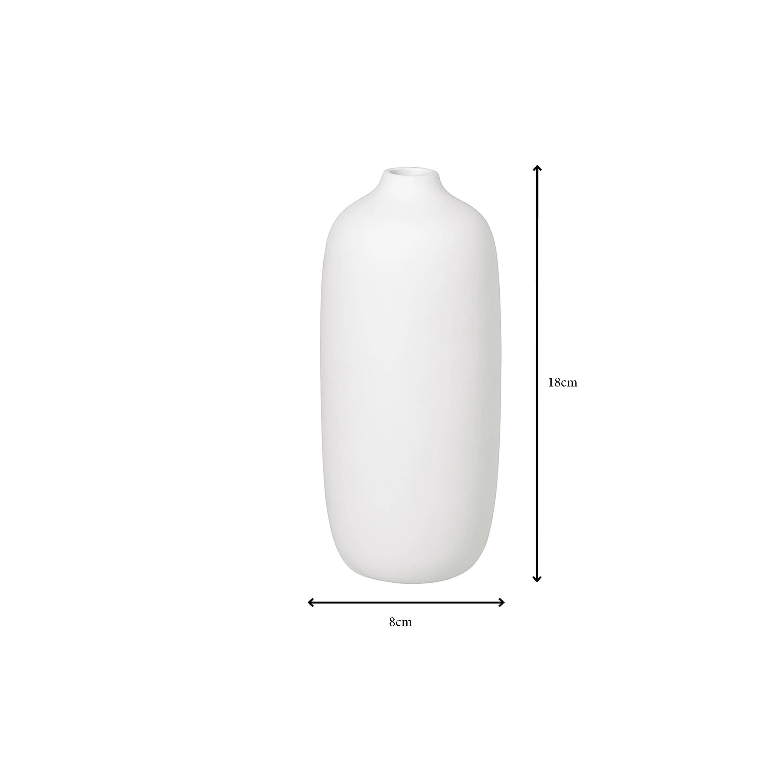 blomus 3er Set Vase -CEOLA- Blumenvase aus Keramik Weiß