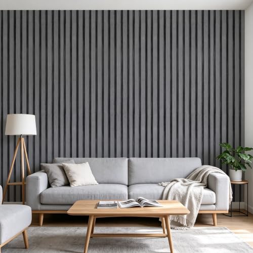 Timeet Selbstklebende Tapete 60cmx10m Grau Vintage Holzoptik – Ansicht 2