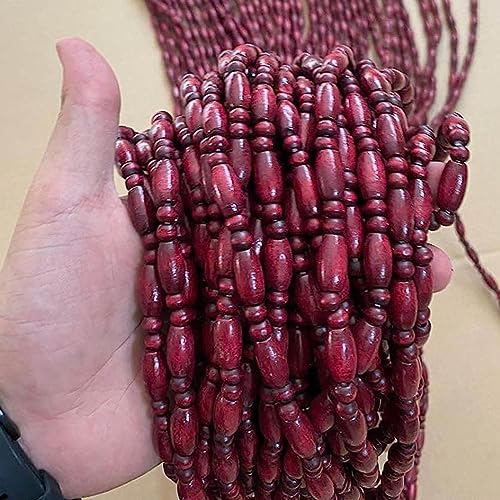 Rideaux de perles en bois naturel pour la séparation et décoration de porte intérieure
