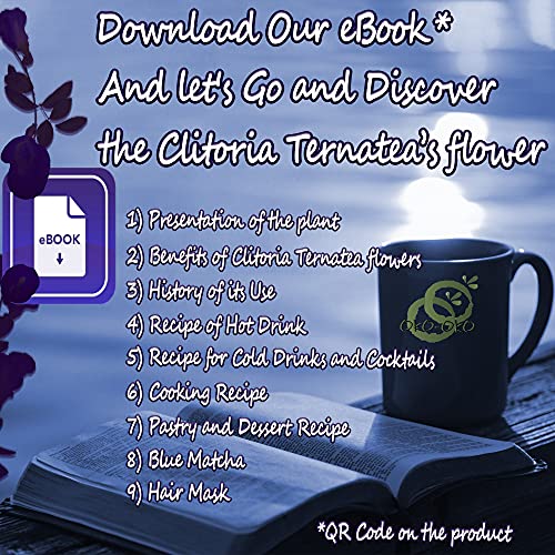 Foto von Schmetterlingserbsenblüte Tee 71g | OkO-OkO - Butterfly Pea Tea Clitoria Ternatea Premium Qualität getrocknete ganze Blüte Thailand Kräutertee, Aufguss oder Blauer Tee Natürliche Lebensmittelfarbe