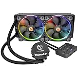 Thermaltake Water 3.0 Riing RGB 240 - Refrigeración líquida AIO, Color Negro