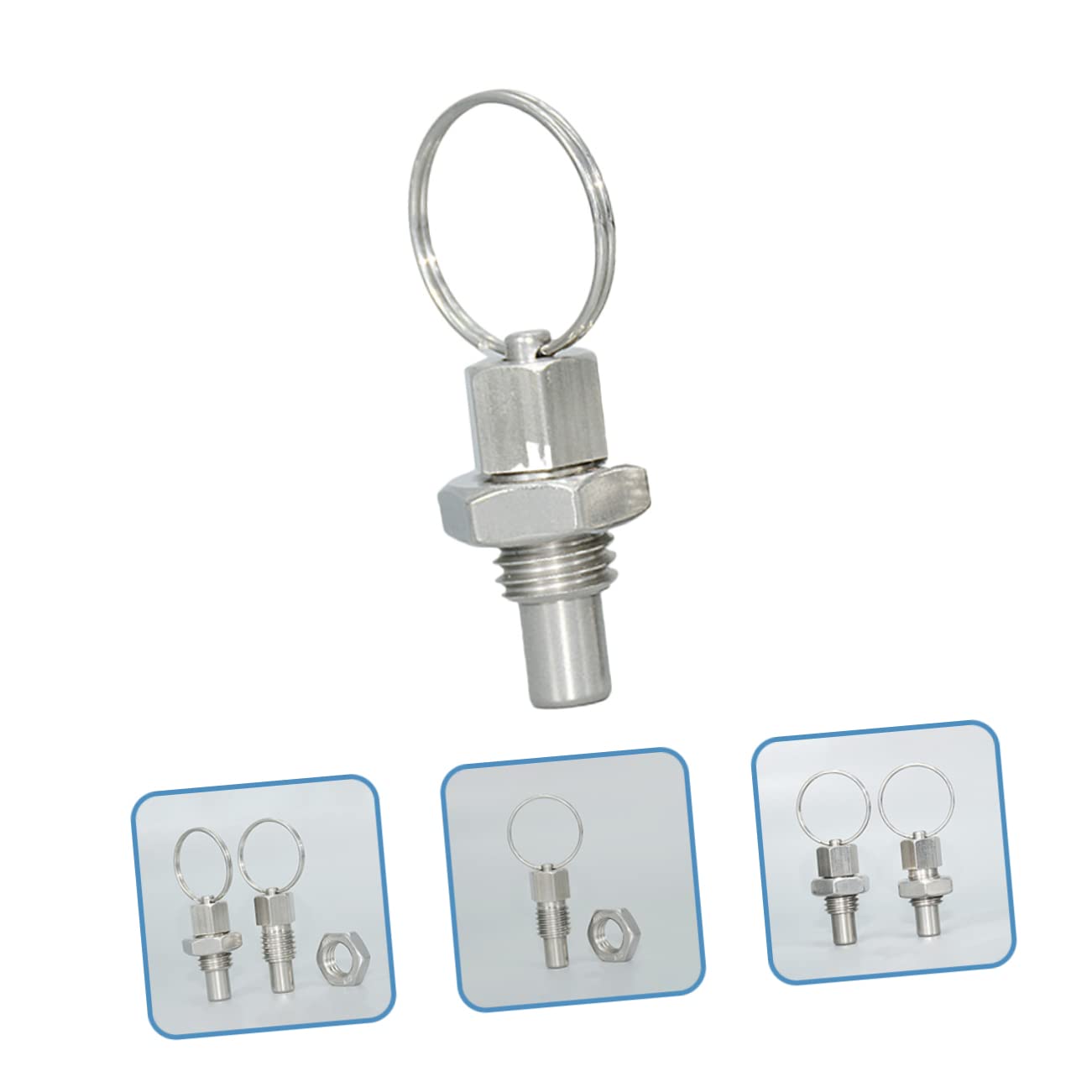 POPETPOP 5sets Hand-Retractable Spring Plunger Spring Catch for Industrial Automotive Applications 4pcs*5