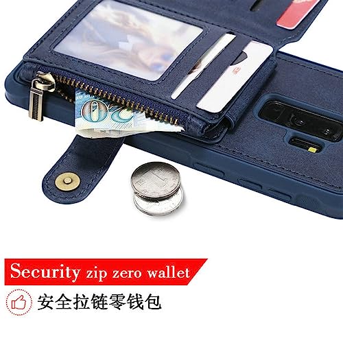 Coque pour Samsung S10 Plus S9 S8 Note 20 Portefeuille Fermeture