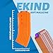EKIND 10 Darts Banana Curved Clips Compatible with Nerf Elite Magazines - Quick Reload Soft Dart Ammo Clip for Nerf Toy Guns (Orange, 2Pcs)