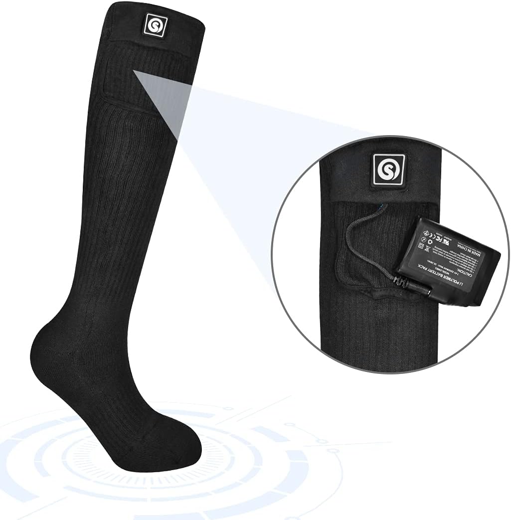 7.4V 2200MAH Rechargeable Li-Polymer Electric Batteries for Heated Gloves,Warmer Winter Heated Fleece Cap and Thermal Heated Socks (2 Pack Included) - Image 6