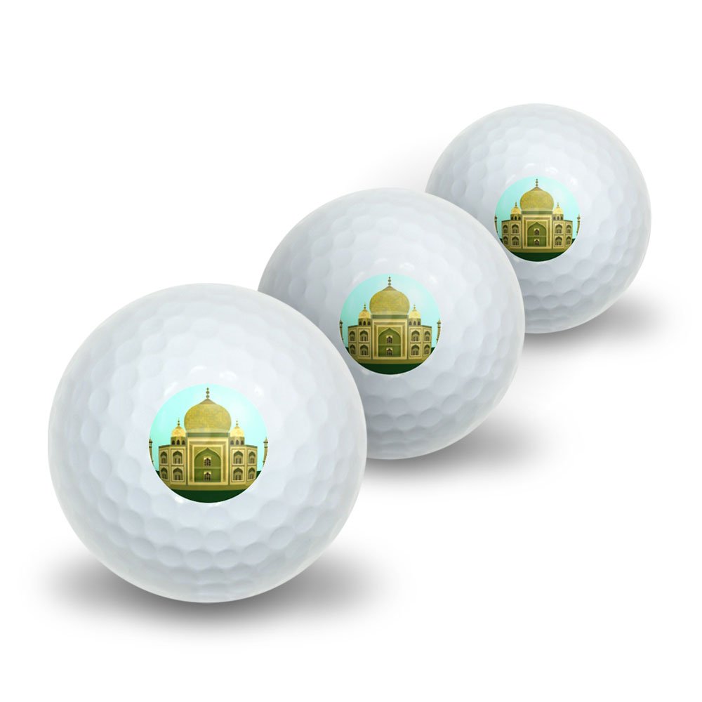 GRAPHICS & MORE India Taj Mahal - Travel Novelty Golf Balls 3 Pack